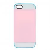 2 in 1 double color  pc silicon card slot cover case for iphone 5