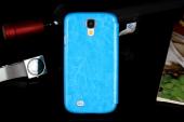 Leather case with card slot for samsung galaxy s4 