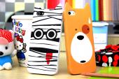 lovely cartoon cover for iphone5 silicon case