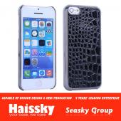 for iphone 5c hard cover with various pattern leather