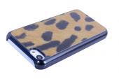 for iphone 5c leather case with chrome pc cover